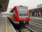 612 472/ 612 972 steht abgestellt in Cheb am 20. Februar 2020.