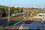 Zwei 612 (Bombardier RegioSwinger) durchfahren den Hp Oberesslingen auf Gleis 2.