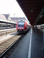 BR 612 der DB am 21.08.10 in Lindau Hbf.