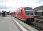 Hier 612 669 als IRE1 von Dresden Hbf. nach Nrnberg Hbf., bei der Ausfahrt am 18.8.2010 aus Hof Hbf.