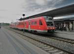 Hier 612 509 als RE4 von Hannover Hbf. nach Halle(Saale) Hbf., bei der Einfahrt am 22.5.2011 in Halberstadt.