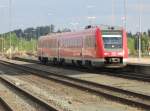 23.9.2011 17:20 DB AG 612 597 als RE aus Saalfeld (Saale) bei der Einfahrt in den Endbahnhof Hof(Saale) Hbf.