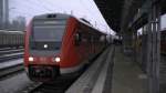 612 115  Landkreis Kronach  steht am 21.01.2012 als RE / Regionalexpress aus Jena Saalbahnhof in der Endstation Lichtenfels. 