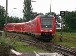 612 089-3 in Lindau Hbf bereitet sich zur Fahrt nach Mnchen vor.