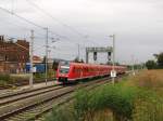 DB 612 134 als RE 3630 von Altenburg nach Erfurt Hbf, am 30.08.2012 in Erfurt Vieselbach.