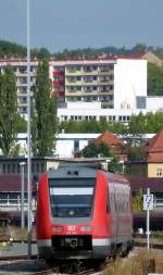 612 644 auf den Gera Hauptbahnhof.