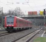 612 154 und ein weiterer 612er durchfahren am 16. April 2013 als IRE nach Nrnberg Hbf den Bahnhof Hochstadt-Marktzeuln.