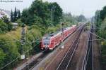 Ein  Regioswinger -Pärchen hatte am 30.6.04 nur noch 2,8 km bis Bamberg vor sich.