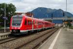 DB Regio Bayern 612 003 erreicht am 16.08.14 Immenstadt Hbf