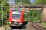 612 596 DB Regio in Michelau am 21.05.2012. (Bild entstand vom Bahnsteig im Haltepunkt Michelau)