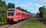 Am 17.05.2015 fährt wieder mal ein 612-Doppel auf der RE3 Linie von Dresden nach Hof.