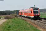 612 653 mit dem RE 3561 von Nürnberg Hbf nach Schwandorf bei Sulzbach-Rosenberg, 04.03.2014