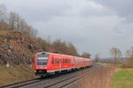 612 152 DB Regio bei Burgkunstadt am 30.03.2016.