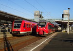 612 464 als RE nach Lichtenfels und 442 270 / 770 als RE nach Bad Staffelstein stehen am 18.