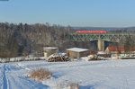 RE3434 von Hof nach Nürnberg Hbf beim Thölauer Viadukt bei Marktredwitz, 22.01.2016