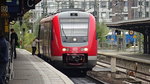 Göttingen Hbf., 8.10.16: Ein einzelner 612 (612 162) steht am Bahnsteig und wird gleich in -Richtung Erfurt Hbf.