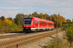 612-503 kurz vor erreichen des Bahnhofes Hergatz aus Oberstaufend kommend.