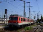 Der 614 005 am 14.05.2008 bei der Ausfahrt in Nrnberg Hbf. 