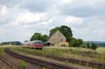 614 009 / 010 am 15.06.2008 als Ersatzgarnitur für den RE 453 bei ehemaligen Rbf Luitpoldhütte