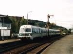 614 082-4 mit RB 3529 Gttingen-Braunschweig auf Bahnhof Goslar am 17-10-1997.