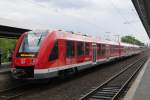 Ein einziger LINT81 (620 006) statt drei 644ern: Komfortsteigerung im Dieselnetz Köln, neuerdings vareo (Köln-Deutz, 24.7.14).