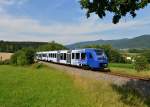 622 418 als Sonderzug nach Amberg am 20.07.2014 bei Deggendorf.