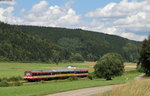 VT 41 und VT 43 als HzL88100 (Blumberg Zollhaus-Sigmaringen) bei Blumberg 30.7.16