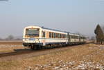 VS 204, VT 128 und VT 129 als SWE74217 (Riegel-Malterdingen NE-Breisach) bei Riegel 26.1.17