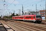 Durchfahrt am 25.08.2015 von SOB 628 434/928 434 zusammen mit SOB 628 567/928 567 als RB (München Hbf - Mühldorf) in München Heimeranplatz gen Ostbahnhof.