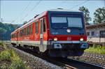 628 235 ist auf Sonderfahrt in Richtung Gemünden/M. unterwegs,bei Vollmerz am 19.07.2017 gesehen.