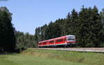 628 573-8 und 629 002-6 als RE 22304 (Neustadt(Schwarzw)-Rottweil) bei Zollhaus 7.8.17