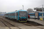 845 202-1, der Gesellschaft Arriva als Schnellzug nach Prag,  Linie R 21 die TW der Baureihe 845 ersetzen die TW der Baureihe 854 der CSD.