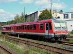 15. September 2007, im Bahnhof Bayreuth genießt VT 628 409 bis zum Einsatz im mittäglichen Schülerverkehr eine verdiente Pause.