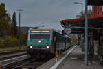 Am 27.10.20 wurde der letzte DB-Umlauf auf der RB nach Ehingen anstelle eines 612 Ersatzweise mit 628 gefahren, hier steht 628 673/486 im Bahnhof von Allmendingen