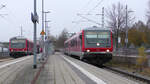 Die letzten Betriebstage der VT628 auf der RB51 Ulm - Biberach(Riß). Am 25.11.2021 treffen 628 544 und 628 656 in Laupheim Stadt aufeinander. 