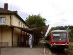 928-267 in Schwbisch Hall an der kabellosen Eisenbahn gleichen Namens. Bald wird er sich auf Heilbronn zu aufmachen. Ende Juli 2007 kHds