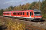 628 624 kommt aus Soltau und ist nur wenige Meter vom Bahnhof Munster entfernt. (30.10.2009)