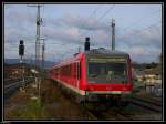 628 655 verlsst als RB 18330 Meckesheim zur Fahrt nach Heidelberg. Aufgenommen am 12.12.2009