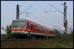 Ein 628 ist am 13.10.2006 als Leerfahrt von Weinheim nach Heidelberg unterwegs.