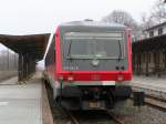 628 654-6/928 654-3 in Thale Hbf - Gleis.2 kurz vor der Rckfahrt nach Berlin. (Thale 27.3.2005)