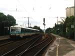 628 675-1/928 675-8 + 928 517-2/628 517-5 mit einem Gterzug auf Bahnhof Hasbergen am 5-2-2000.