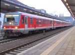 Vierfach Traktion VT 628/928 am frhen Sonnabend morgen am 12.03.2011 im Bahnhof von Schwerin Hbf
