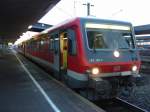 Da der Zug nicht nach Mannheim fuhr startete er ein Halbe Stunde spter auch nicht in Mannheim sondern in Ludwigshafen hier vor der Abfahrt nach Bingen (Rhein) Stadt.