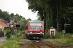 628/928 613 mit einer RB von Braunschweig nach Bad Harzburg am 31.07.2011 kurz vor ihrem Ziel.