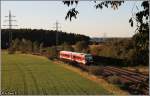 Ein von mir gern fotografierter Triebwagen ist einer, der BR 628. Hier zu sehen 628 416 am Abend des 14.08.2011 in der Teublitzer Kurve. 