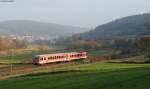 628 4** als RE 15683 (Gieen-Fulda) bei Bad Salzschlirf 12.11.11