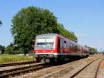 928 639 passiert als REX5993 die Weichen des Rieder Bahnhofes in Richtung Obersterr.