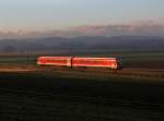 Ein 628 als RB nach Passau am 30.12.2012 unterwegs bei Anzenkirchen.