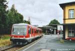 628 426 hlt als RB von Selb nach Hof in Oberkotzau auf Gleis 2.