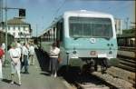 628 bei seiner Prsentation im Sommer 1988 in Kaiserslautern Hbf